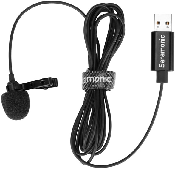 Микрофон проводной Saramonic SR-ULM10, разъем: USB, черный