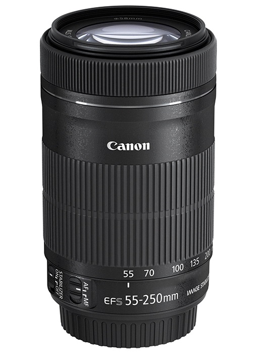 Объектив Canon EF-S 55-250mm f/4-5.6 IS STM, черный