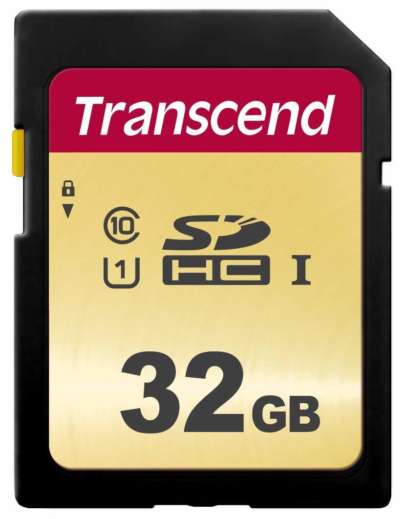 Карта памяти Transcend SDHC Class 10 UHS-I U1 R95/W60 MB/s 32GB (TS32GSDC500S)