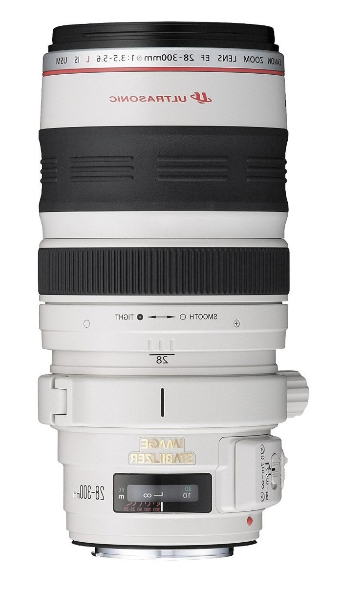Объектив Canon EF 28-300mm f/3.5-5.6L IS USM, белый