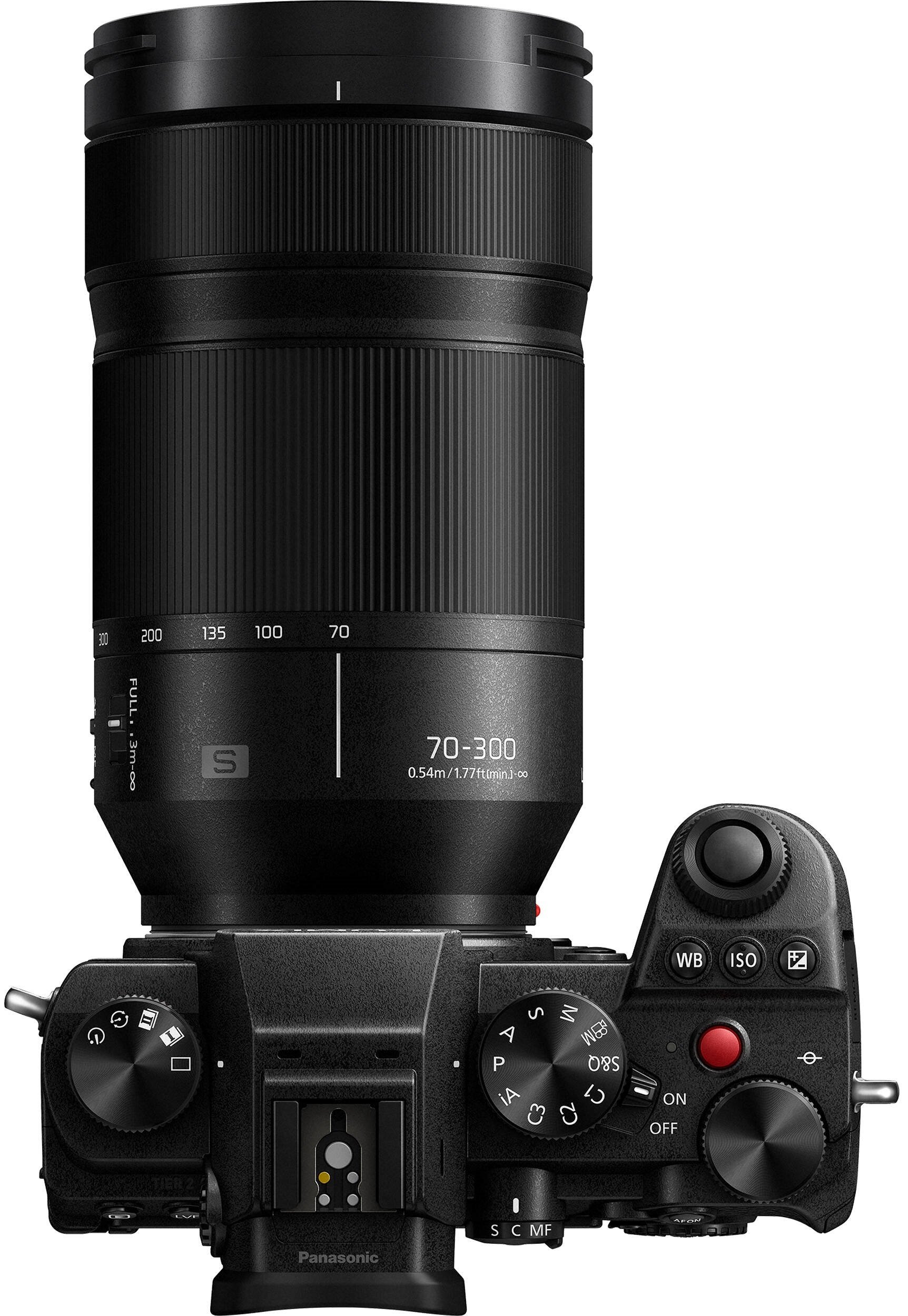 Объектив Panasonic Lumix S 70 300mm f/4.5 5.6 (S-R70300E), черный