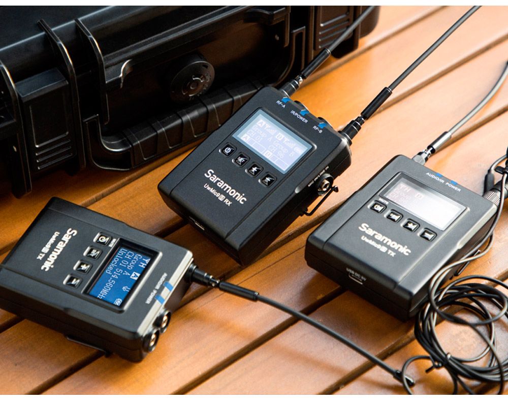 Saramonic UwMic9s Kit2 Mini (RX9S+TX9S+TX9S) приемник и 2 передатчика с DK3A микрофонами