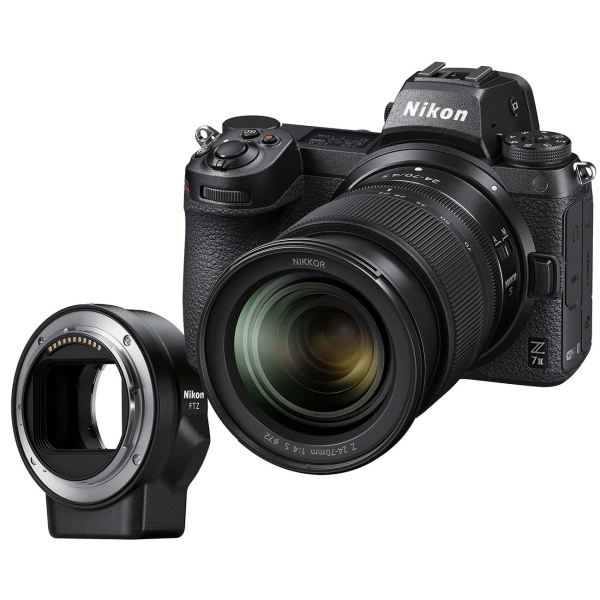 Фотоаппарат Nikon Z  7II Kit Nikkor Z 24-70mm f/4S+adapter FTZ, черный