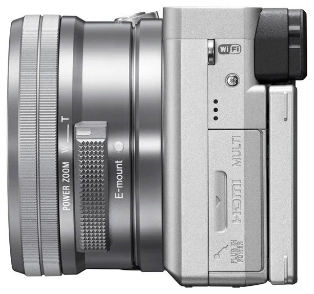Фотоаппарат Sony Alpha ILCE-6400 Kit E PZ 16–50 мм F3.5–5.6 OSS (SELP1650), серебристый