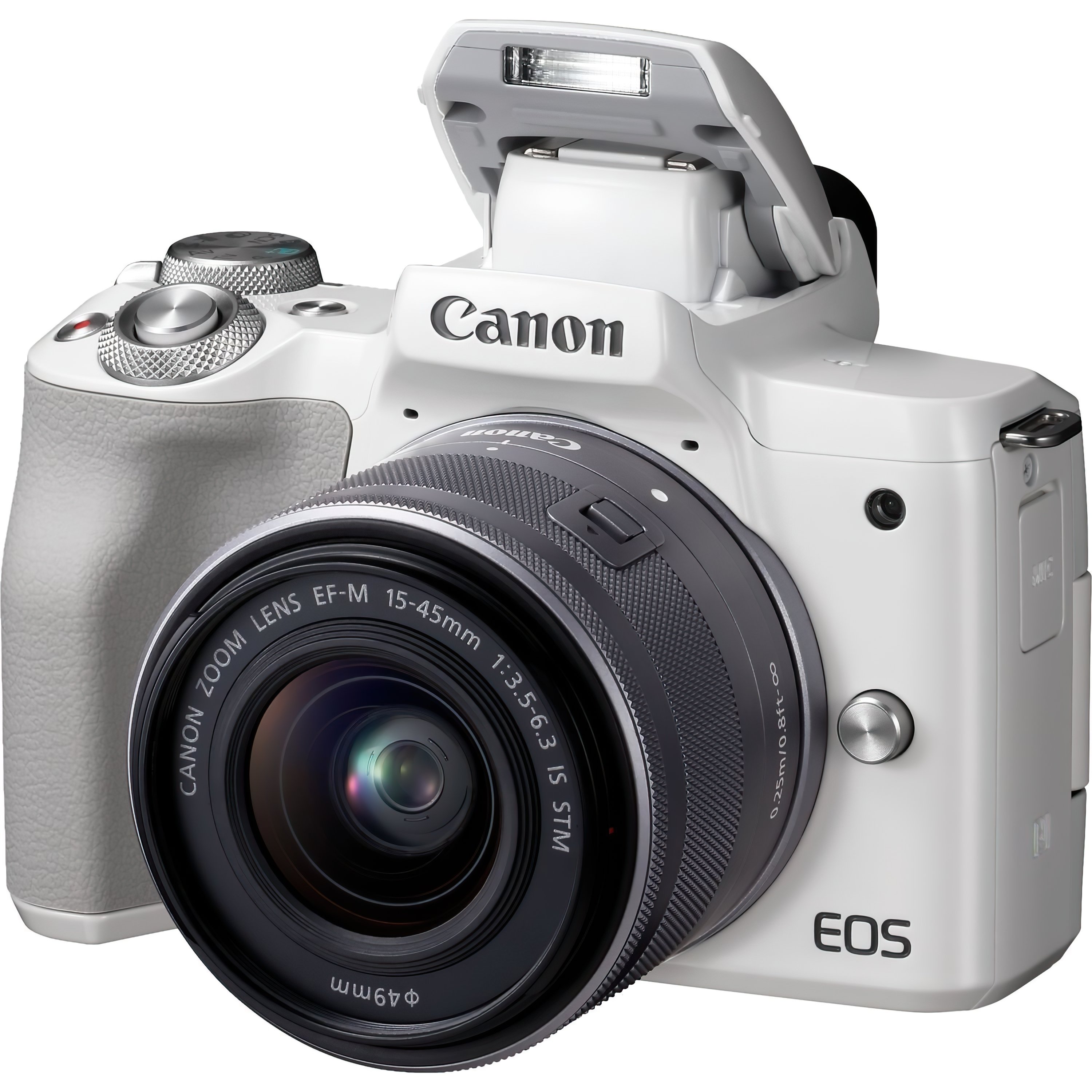 Фотоаппарат Canon M50 Mark II Kit EF-M 15-45mm F/3.5-6.3 IS STM, белый