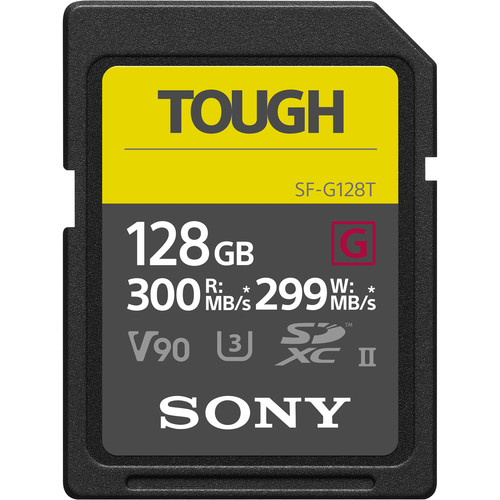 Карта памяти Sony SF-G 128GB SDXC Tough UHS-II U3 V90 299/300 MB/s SF-G128T