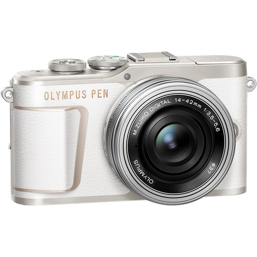 Беззеркальный фотоаппарат Olympus Pen E-PL10 Kit 14-42 EZ + 40-150 R, белый