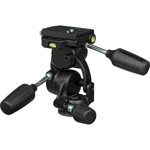 Головка для штатива Manfrotto 808RC4 3-позиционная алюм. 15,6/1,5/8 (выс/вес/нагр) + площадка 410PL