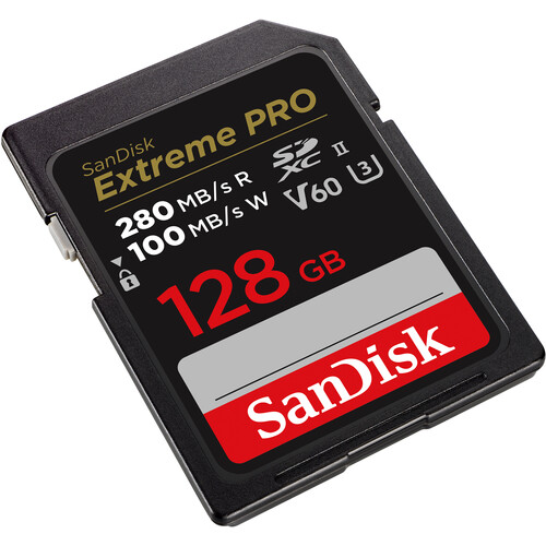 Карта памяти SanDisk SDXC 128GB Extreme PRO UHS-II V60 280/100MB/s