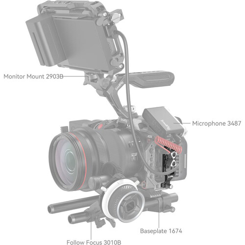 SmallRig 4272 Фиксатор кабеля HDMI / USB-C для цифровых камер Canon EOS серии R