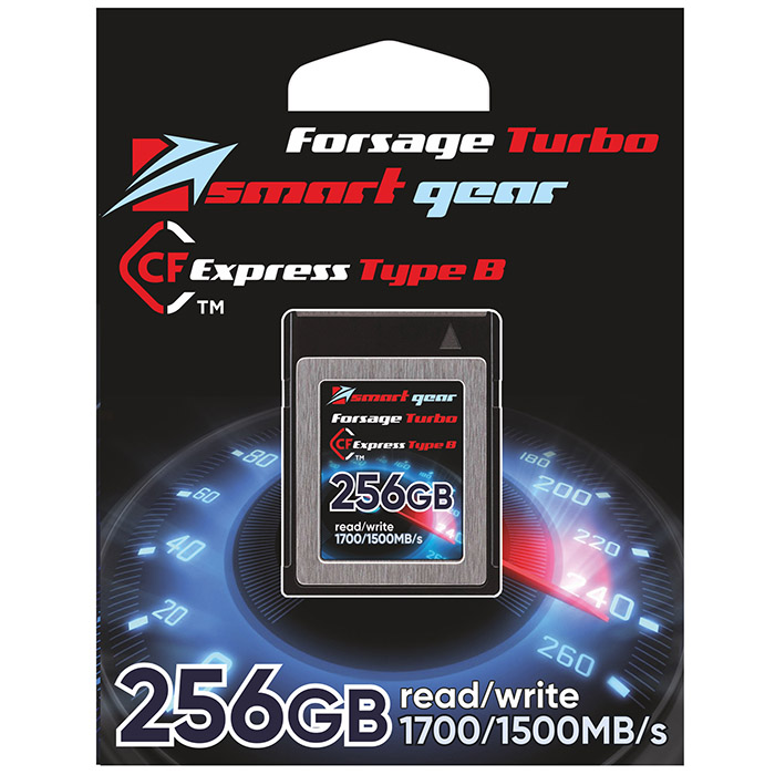 Карта памяти Smart Gear CF Express Forsage Turbo, 256GB W1500/R1700, sustain write 1400MB/s, 3000P/E cycles