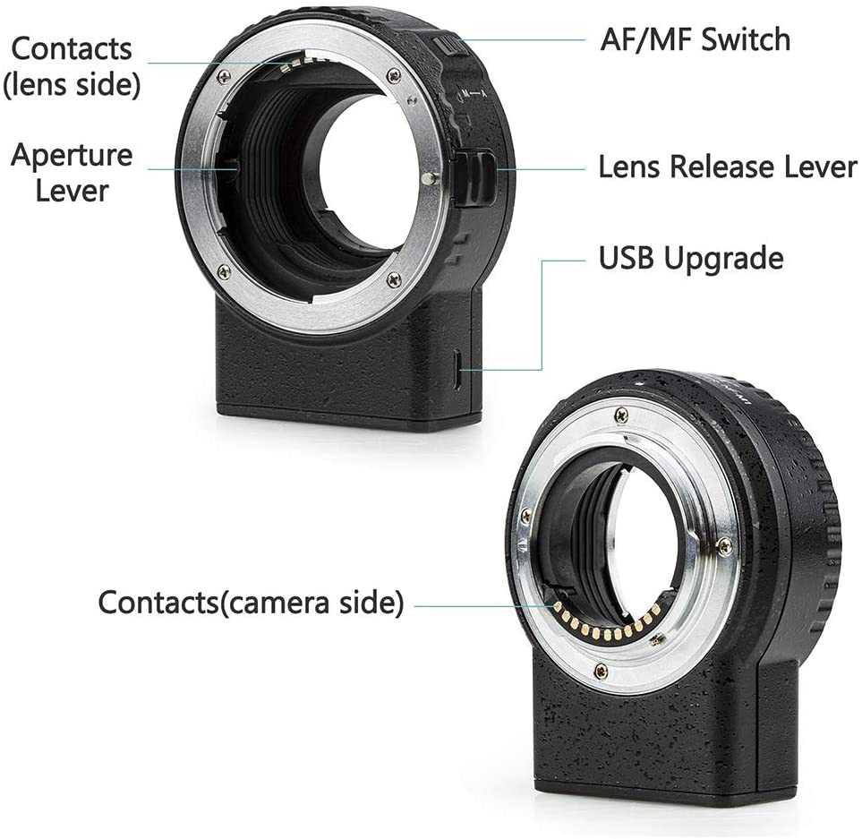 Адаптер VILTROX NF-M1 для объектива Nikon F-mount на байонет Micro 4/3 Panasonic Olympus