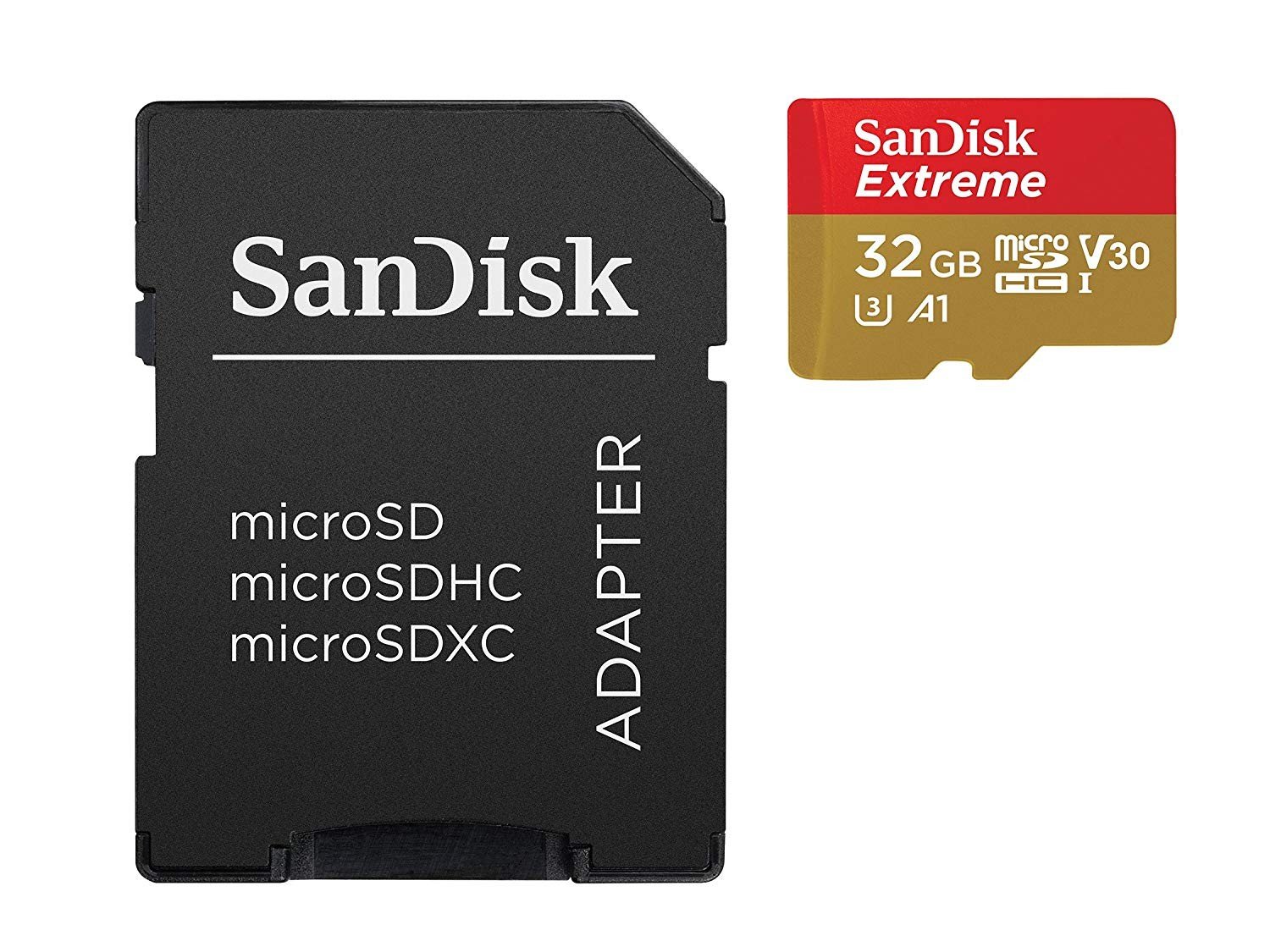 Карта памяти SanDisk Extreme V30 A1 microSDHC UHS-I U3 32 ГБ (SDSQXAF-032G-GN6MA)