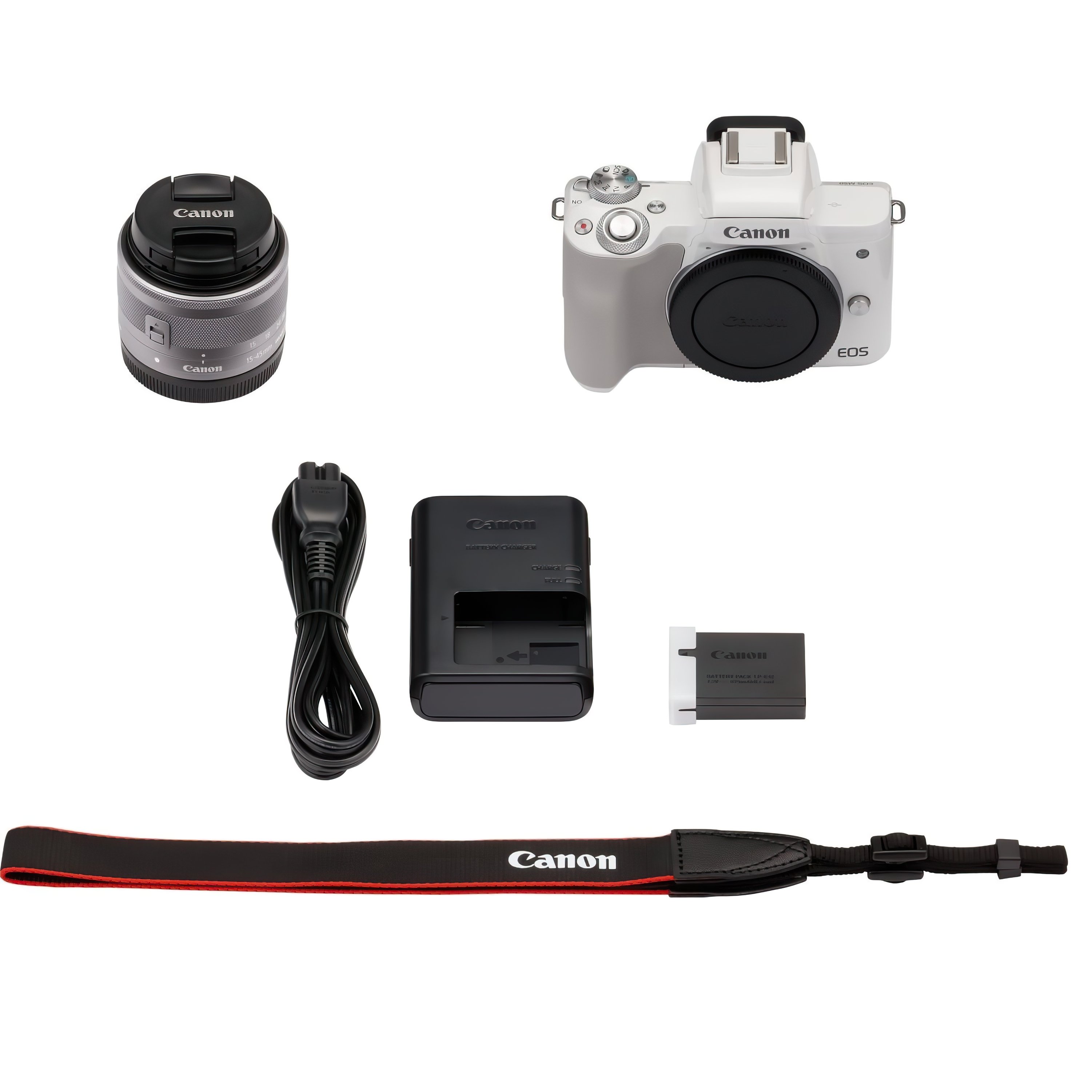 Фотоаппарат Canon M50 Mark II Kit EF-M 15-45mm F/3.5-6.3 IS STM, белый