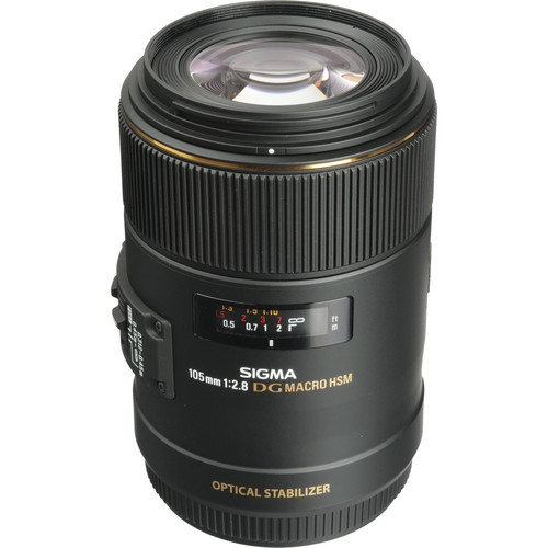 Объектив Sigma AF 105mm f/2.8 EX DG OS HSM Macro Canon EF, черный