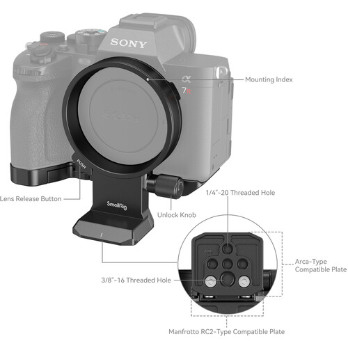 SmallRig 4148 Поворотная плошадка для цифровых камер Sony A7RV / A7RIV / A7IV / A7SIII