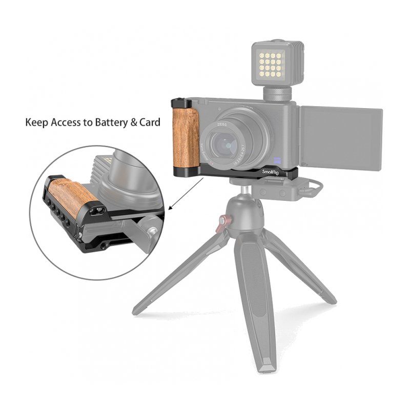 Угловая площадка L-Shape Wooden Grip для цифровой камеры Sony ZV1 SmallRig 2936