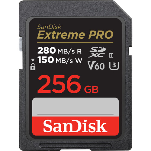 Карта памяти SanDisk Extreme Pro SDXC UHS-II V60 U3 280/150 MB/s 256GB (SDSDXEP-256G-GN4IN)