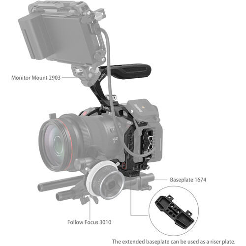 SmallRig 3891 Комплект для камеры EOS R5C “Black Mamba“ клетка, фиксатор кабеля и верхняя ручка