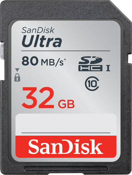 Карта памяти SanDisk Ultra SDHC UHS-I 533x Class 10 32 ГБ (SDSDUNC-032G-GN6IN)