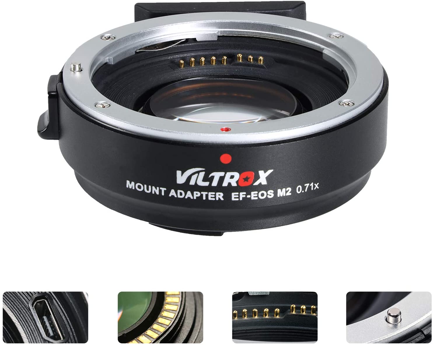 Адаптер VILTROX EF-EOS M2 0.71x Lens Mount Adapter for Canon EF-Mount Lens to Canon EF-M-Mount Camera