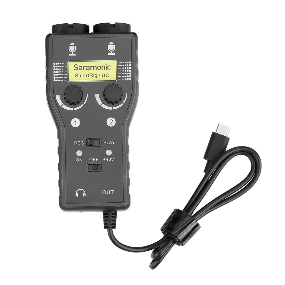 Saramonic SmartRig+ UC адаптер для микрофона (вход XLR) двухканальный на USB-C 