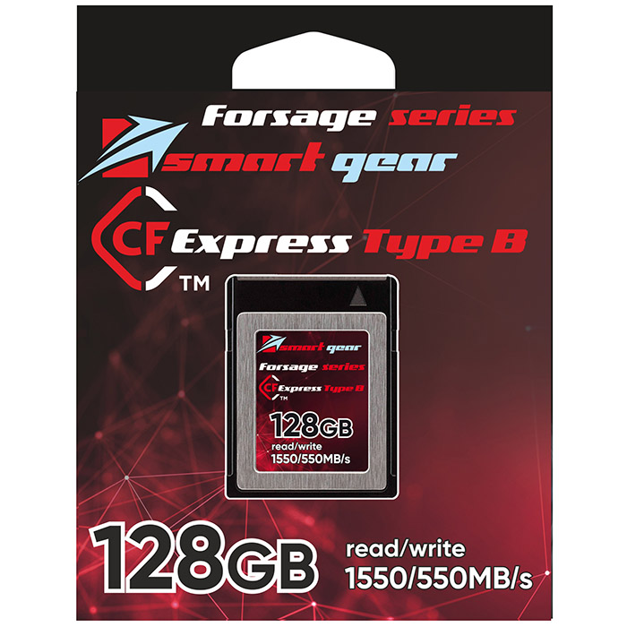 Карта памяти Smart Gear CF Express Forsage, 128GB W550/R1550, 1000P/E cycles