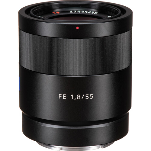 Объектив Sony Carl Zeiss Sonnar T* 55mm f/1.8 ZA (SEL-55F18Z), чёрный