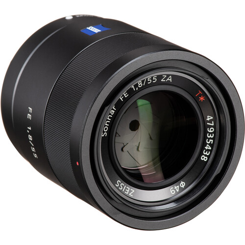 Объектив Sony Carl Zeiss Sonnar T* 55mm f/1.8 ZA (SEL-55F18Z), чёрный