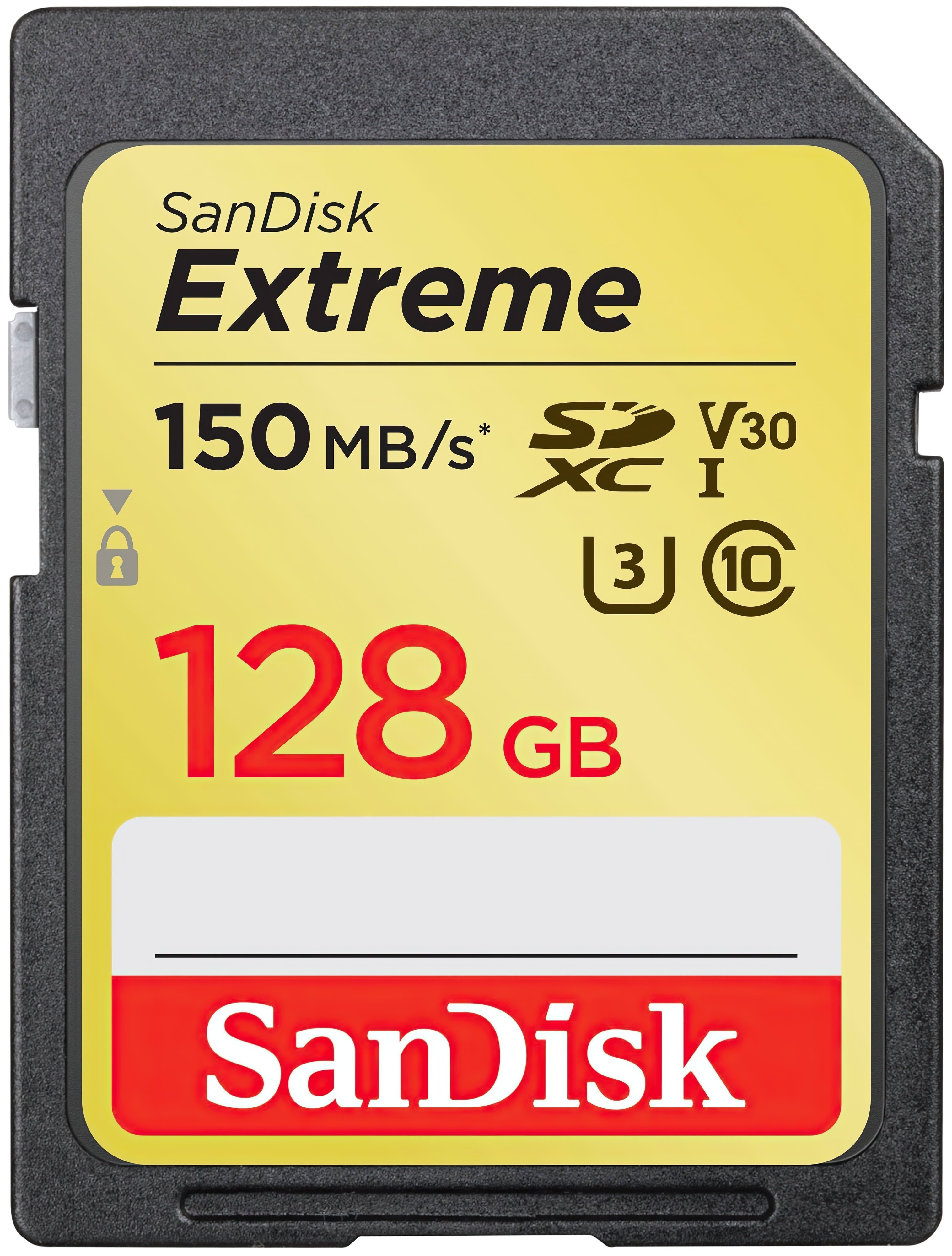 Карта памяти SanDisk Extreme SDXC Class 10 UHS-I U3 150MB/s 128 ГБ (SDSDXV5-128G-GNCIN)
