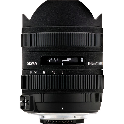 Объектив Sigma AF 8-16mm f/4.5-5.6 DC HSM Canon EF-S, черный