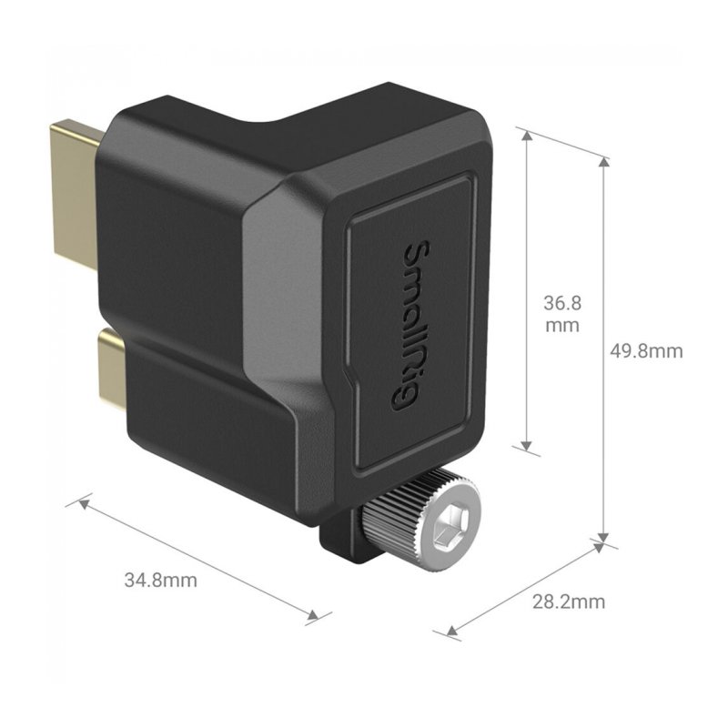SmallRig 3289 Угловой адаптер разъема HDMI / Type-C Right-Angle Adapter для BMPCC 6K Pro