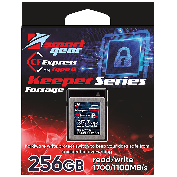  Карта памяти Smart Gear CF Express Forsage Keeper, 256GB W1100/R1700, 1000P/E cycles