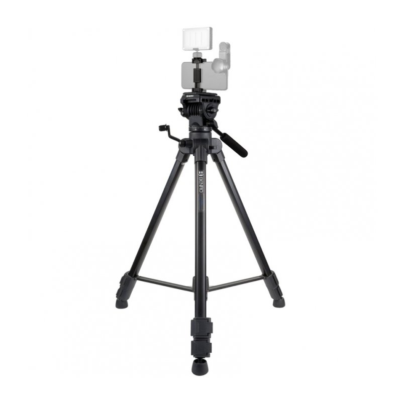 Benro T980EX+MH2N штатив c видеоголовой и держателем для смартфона