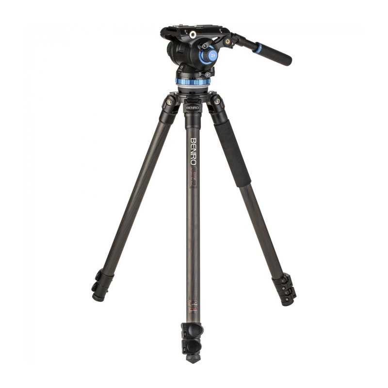 Benro C373FBS8PRO штатив с видеоголовой серии 3/3 секциионный/зажим - клипсы/карбон