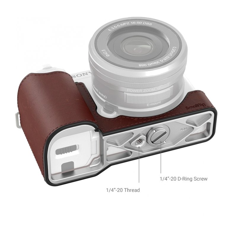 SmallRig 3527 Кожаный защитный получехол для цифровой камеры Sony ZV-E10