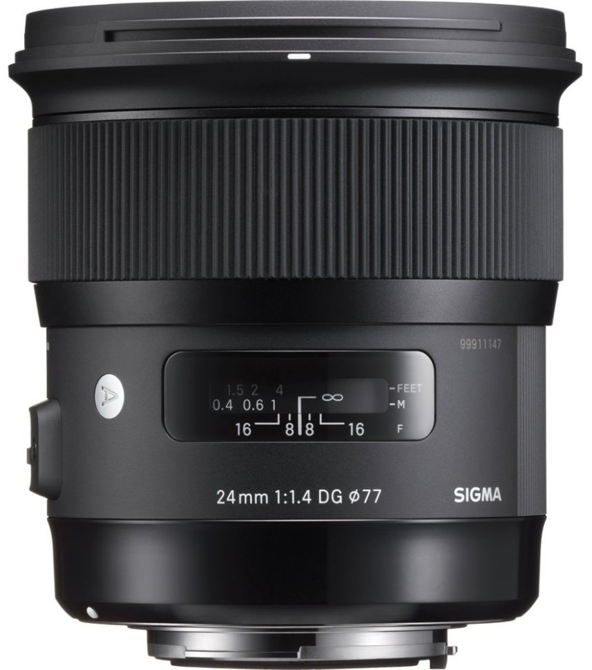 Объектив Sigma AF 24mm f/1.4 DG HSM Art for Canon EF, чёрный