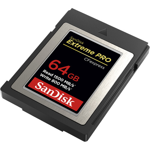 Карта памяти SanDisk CFexpress Type B 64 ГБ, R/W 1500/800 МБ/с