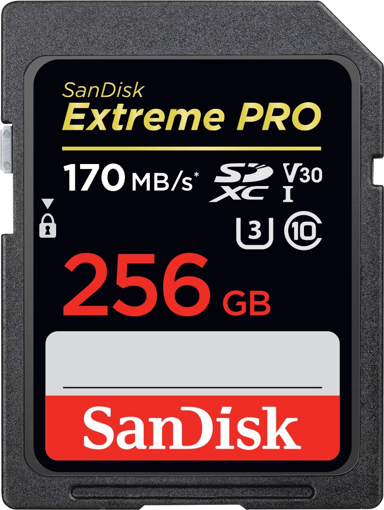 Карта памяти SanDisk Extreme Pro V30 SDXC UHS-I U3 256GB