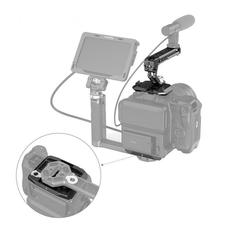 SmallRig 3190 Комплект для цифровой камеры Canon C70, верхняя ручка и площадки для аксессуаров