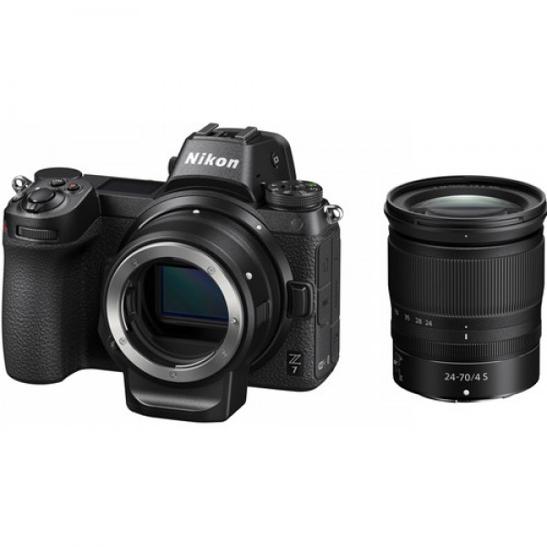 Фотоаппарат Nikon Z7 Kit Nikkor Z 24-70mm f/4S+adapter FTZ, черный