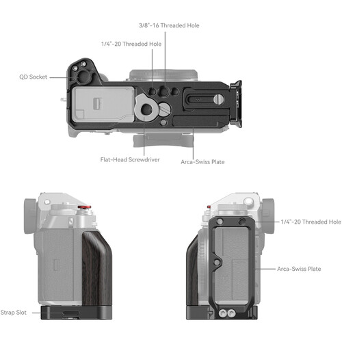 SmallRig 4137 Угловая площадка L-Bracket для цифровой камеры Fujifilm X-T5