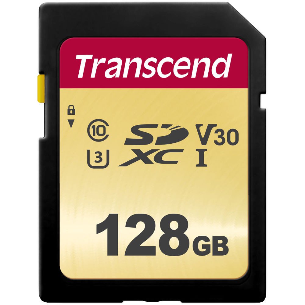 Карта памяти Transcend SDXC Class 10 UHS-I U1 R95/W60 MB/s 128GB (TS128GSDC500S)