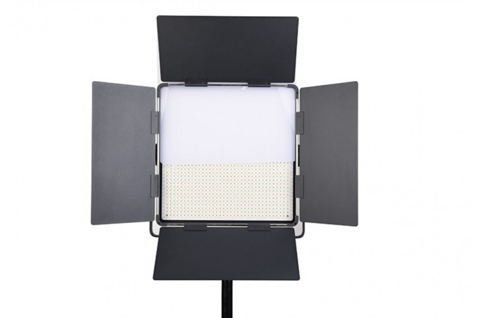 Светодиодный накамерный свет Professional Video Light LED-1296AS комплект Сетевой адаптер, пульт, чехол (3200К-5600К/75W/7800 люкс/1 м)