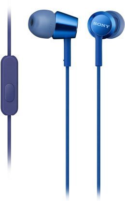 Наушники Sony MDR-EX155AP Blue (MDREX155APLIQ)