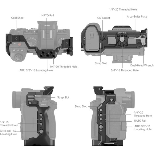 SmallRig 4022 Клетка для цифровых камер Panasonic Lumix G9II / S5II / S5IIX