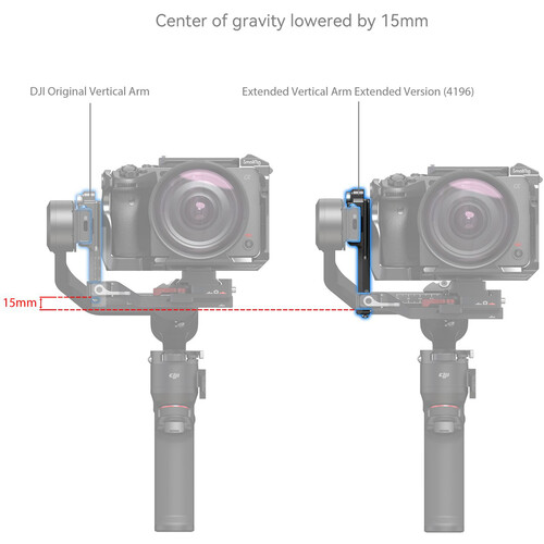 SmallRig 4196 Удлинительная вертикальная площадка для стабилизатора DJI RS 3 Mini
