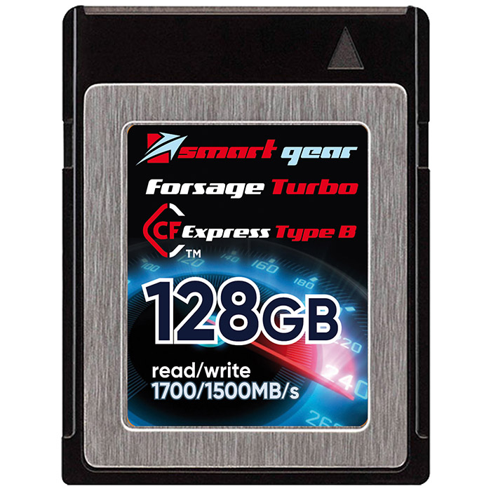 Карта памяти Smart Gear CF Express Forsage Turbo, 128GB W1500/R1700, sustain write 1300MB/s, 3000P/E cycles