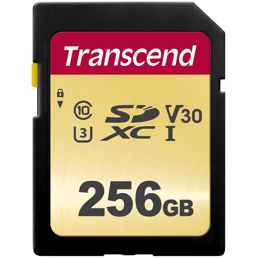 Карта памяти Transcend SDXC Class 10 UHS-I U1 R95/W60 MB/s 256GB (TS256GSDC500S)