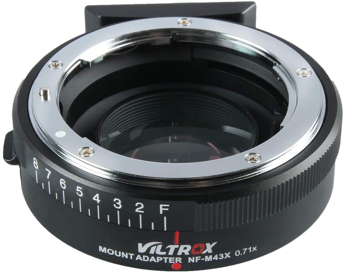 Адаптер VILTROX NF-M43X Lens Mount Adapter for Nikon F-Mount, D or G-Type Lens to Micro Four Thirds Camera